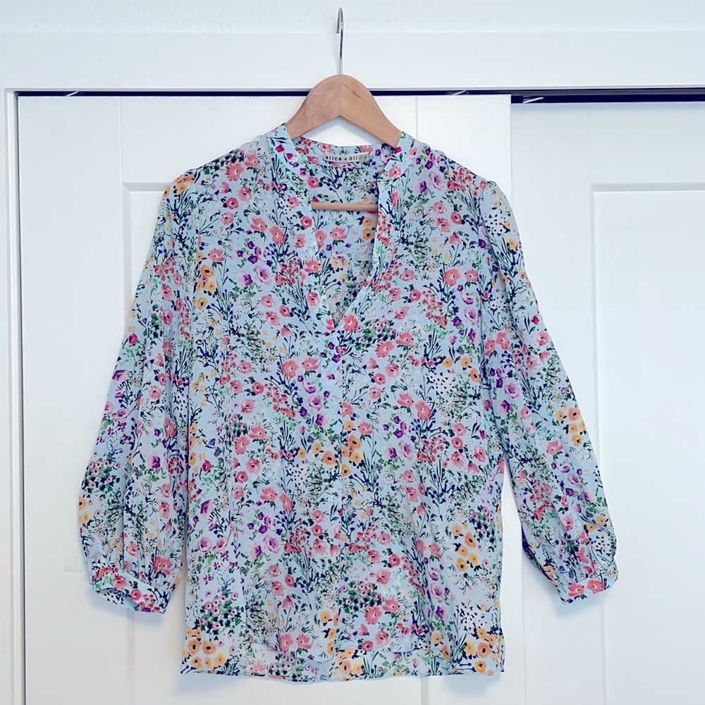 Alice and Olivia silk printed top